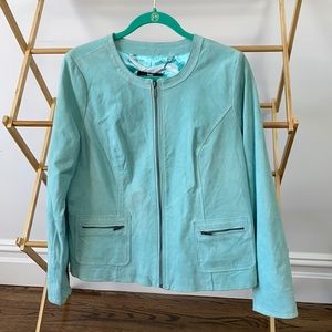 Dennis by Dennis Basso washable leather jacket